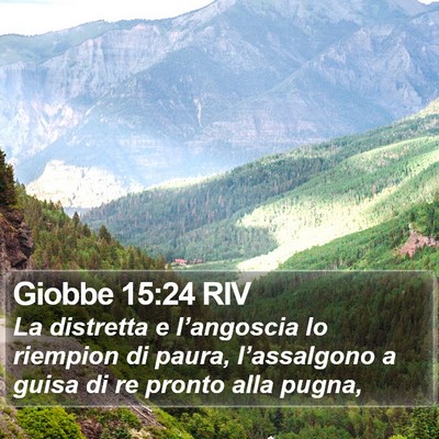 Giobbe 15:24 RIV Bible Verse Image