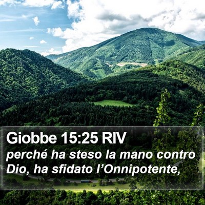Giobbe 15:25 RIV Bible Verse Image