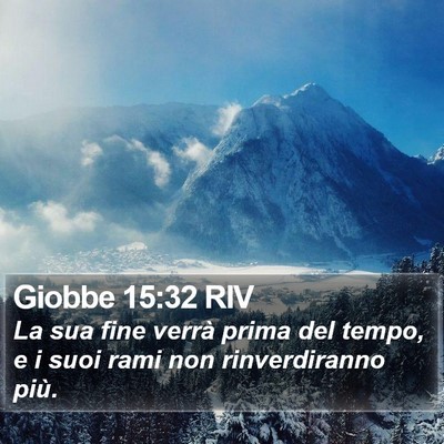 Giobbe 15:32 RIV Bible Verse Image