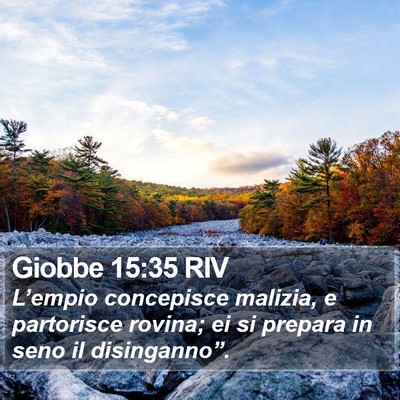 Giobbe 15:35 RIV Bible Verse Image