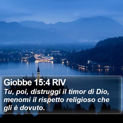 Giobbe 15:4 RIV Bible Verse Image
