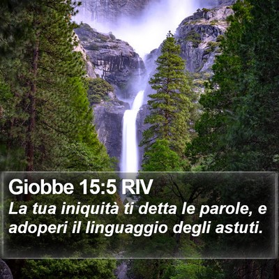 Giobbe 15:5 RIV Bible Verse Image