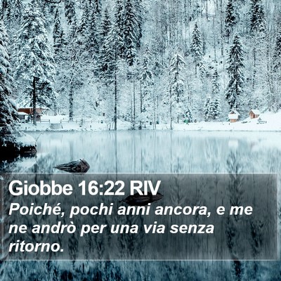 Giobbe 16:22 RIV Bible Verse Image