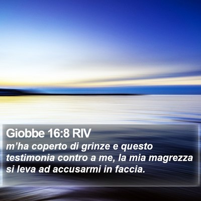 Giobbe 16:8 RIV Bible Verse Image