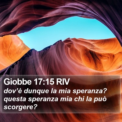 Giobbe 17:15 RIV Bible Verse Image