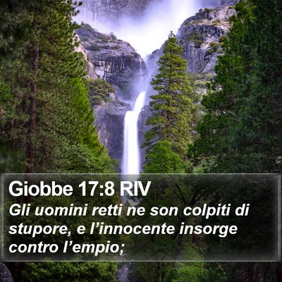 Giobbe 17:8 RIV Bible Verse Image