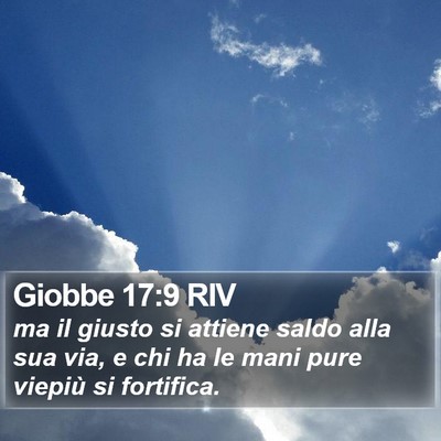Giobbe 17:9 RIV Bible Verse Image