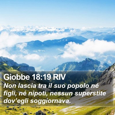 Giobbe 18:19 RIV Bible Verse Image