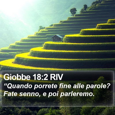 Giobbe 18:2 RIV Bible Verse Image