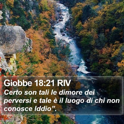 Giobbe 18:21 RIV Bible Verse Image