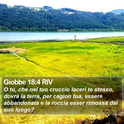 Giobbe 18:4 RIV Bible Verse Image
