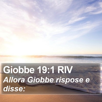 Giobbe 19:1 RIV Bible Verse Image