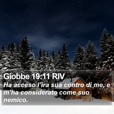 Giobbe 19:11 RIV Bible Verse Image