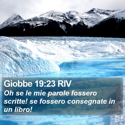 Giobbe 19:23 RIV Bible Verse Image