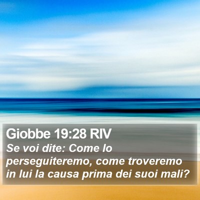 Giobbe 19:28 RIV Bible Verse Image