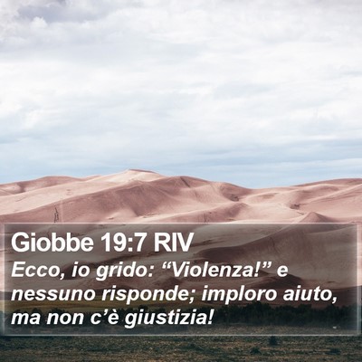 Giobbe 19:7 RIV Bible Verse Image