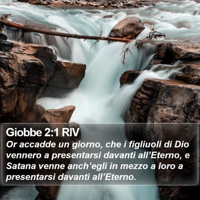 Giobbe 2:1 RIV Bible Verse Image