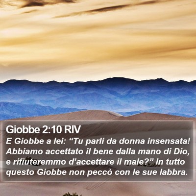 Giobbe 2:10 RIV Bible Verse Image