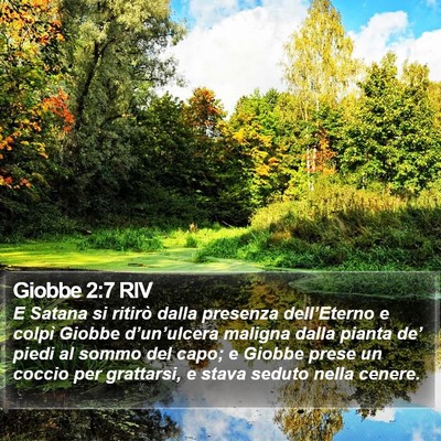 Giobbe 2:7 RIV Bible Verse Image