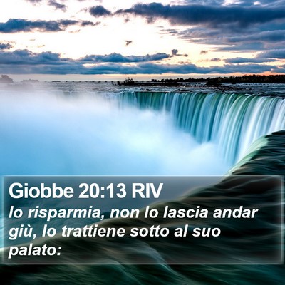 Giobbe 20:13 RIV Bible Verse Image