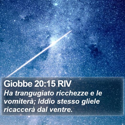 Giobbe 20:15 RIV Bible Verse Image
