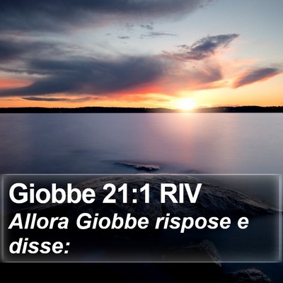 Giobbe 21:1 RIV Bible Verse Image