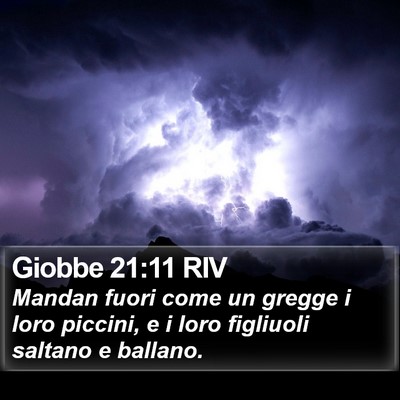 Giobbe 21:11 RIV Bible Verse Image