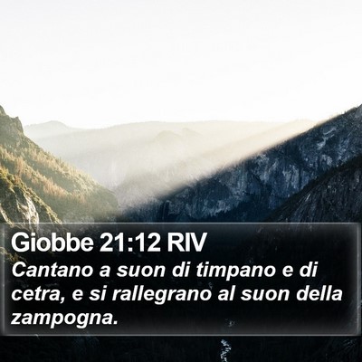 Giobbe 21:12 RIV Bible Verse Image