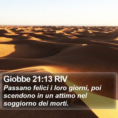 Giobbe 21:13 RIV Bible Verse Image