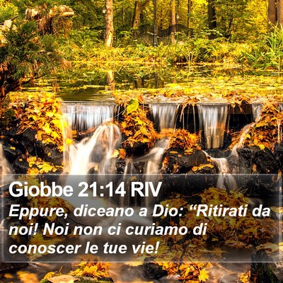 Giobbe 21:14 RIV Bible Verse Image
