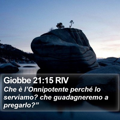 Giobbe 21:15 RIV Bible Verse Image
