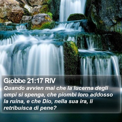 Giobbe 21:17 RIV Bible Verse Image