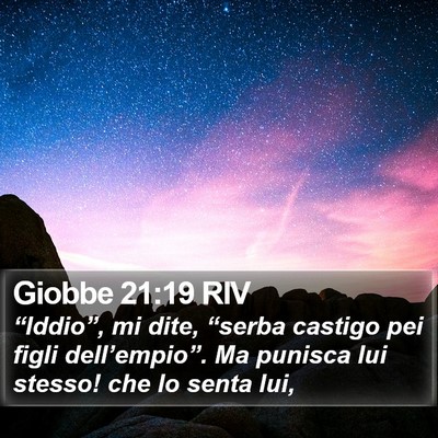 Giobbe 21:19 RIV Bible Verse Image