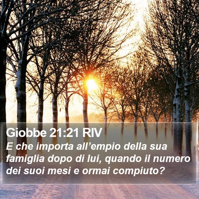 Giobbe 21:21 RIV Bible Verse Image