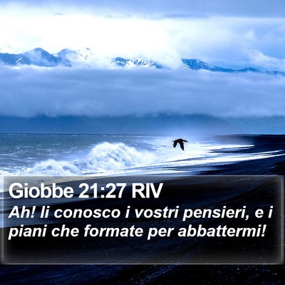 Giobbe 21:27 RIV Bible Verse Image