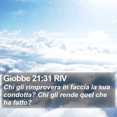 Giobbe 21:31 RIV Bible Verse Image