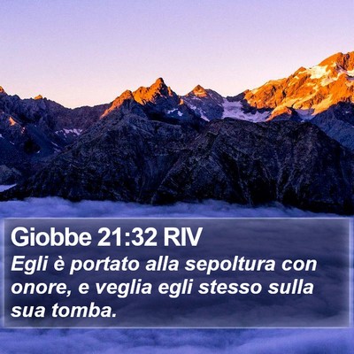 Giobbe 21:32 RIV Bible Verse Image