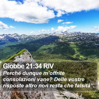 Giobbe 21:34 RIV Bible Verse Image