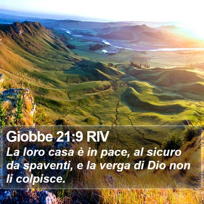 Giobbe 21:9 RIV Bible Verse Image