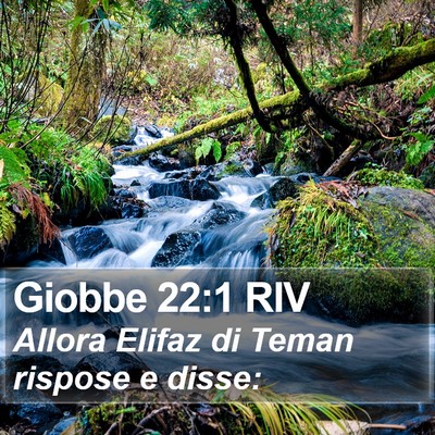 Giobbe 22:1 RIV Bible Verse Image