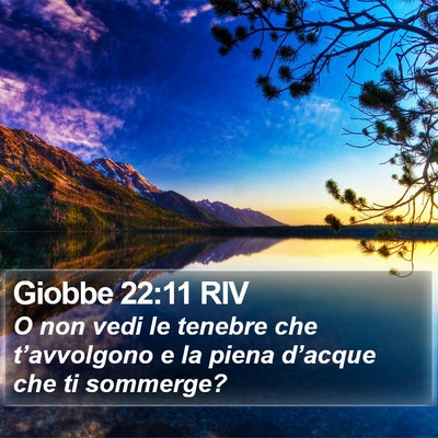 Giobbe 22:11 RIV Bible Verse Image