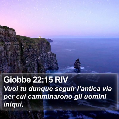 Giobbe 22:15 RIV Bible Verse Image