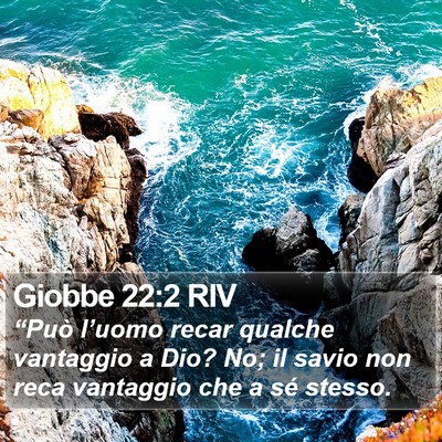 Giobbe 22:2 RIV Bible Verse Image