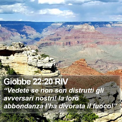 Giobbe 22:20 RIV Bible Verse Image