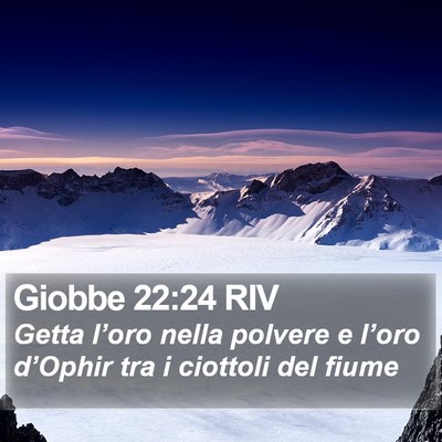 Giobbe 22:24 RIV Bible Verse Image