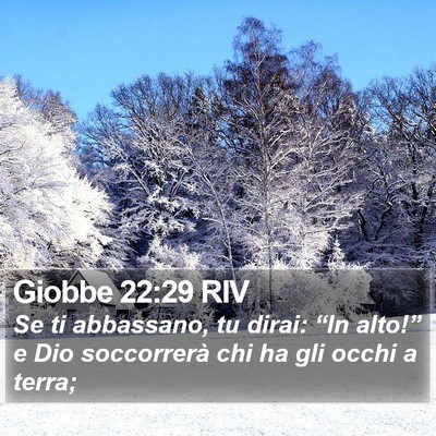 Giobbe 22:29 RIV Bible Verse Image