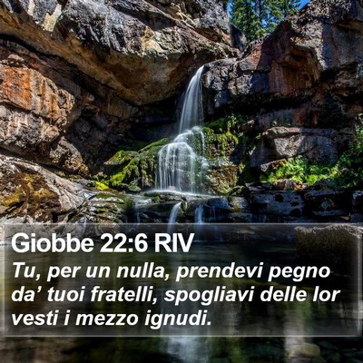 Giobbe 22:6 RIV Bible Verse Image