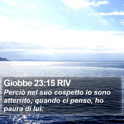 Giobbe 23:15 RIV Bible Verse Image
