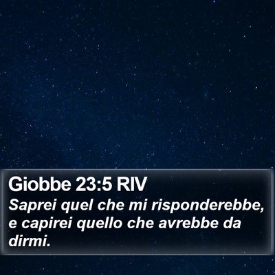 Giobbe 23:5 RIV Bible Verse Image