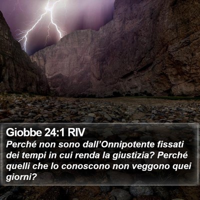 Giobbe 24:1 RIV Bible Verse Image